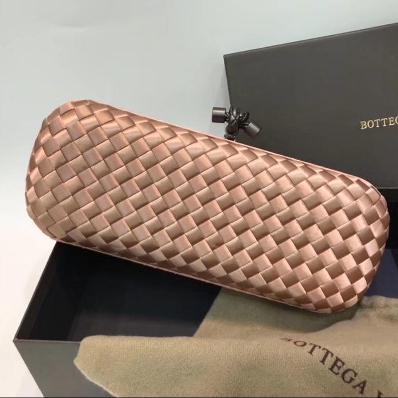 Bottega Veneta Clutches Bags 202031 Silk Ribbon Woven Snake Skin Wrapped Ancient Copper